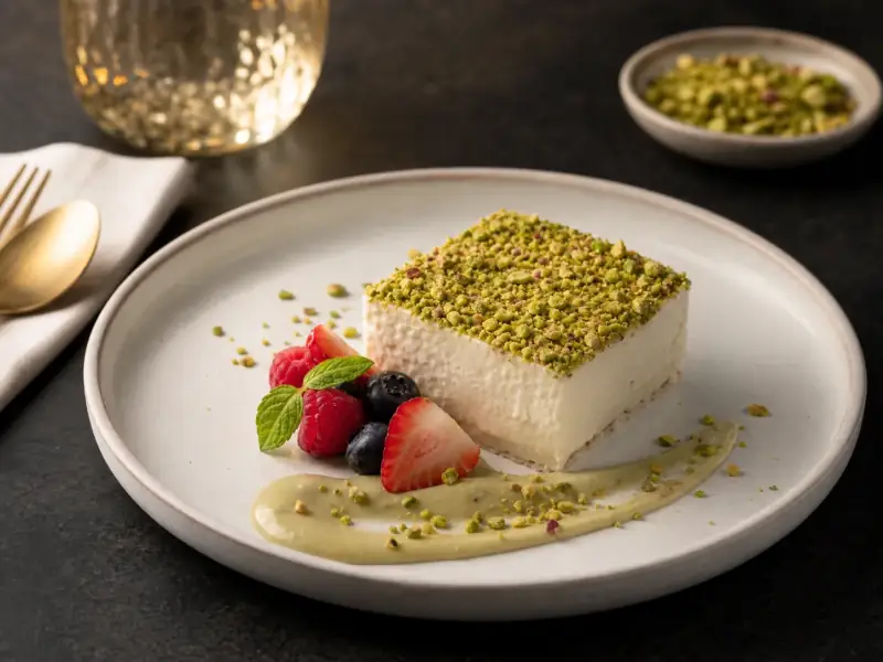 Antep Fıstıklı Modern Tatlı Sunumu - CaterinGo