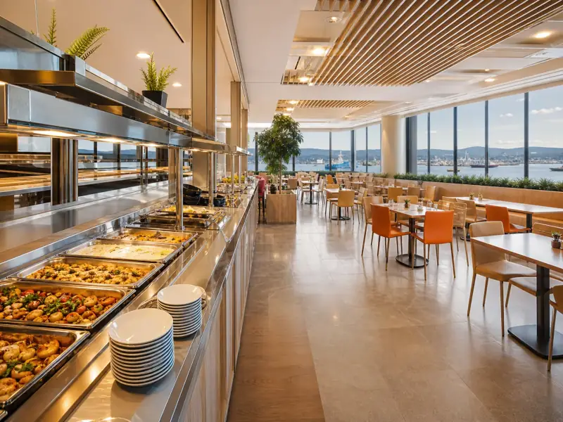 Modern Yemek Salonu Büfe Hattı - CaterinGo