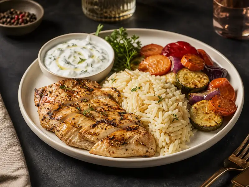 Dengeli Türk Mutfağı Ana Yemek Tabağı - CaterinGo